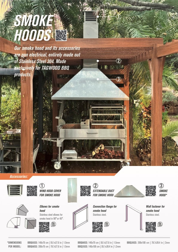 Tagwood BBQ Smoke Hood BBQ28SS