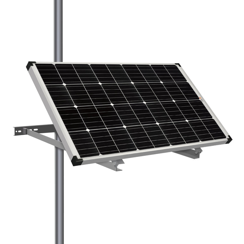 Rich Solar Side Pole Mounts | Side Pole Mount for 1 Solar Panel | Designed for RICH SOLAR MEGA Series Solar Panels under 250W | Easy to Install