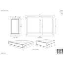 NovaSolo Halifax 6 Drawer Double Dresser in Pure White B182