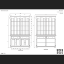 NovaSolo Provence Cabinet with Hutch White BCA595