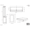 NovaSolo Provence Cabinet with Hutch White BCA595