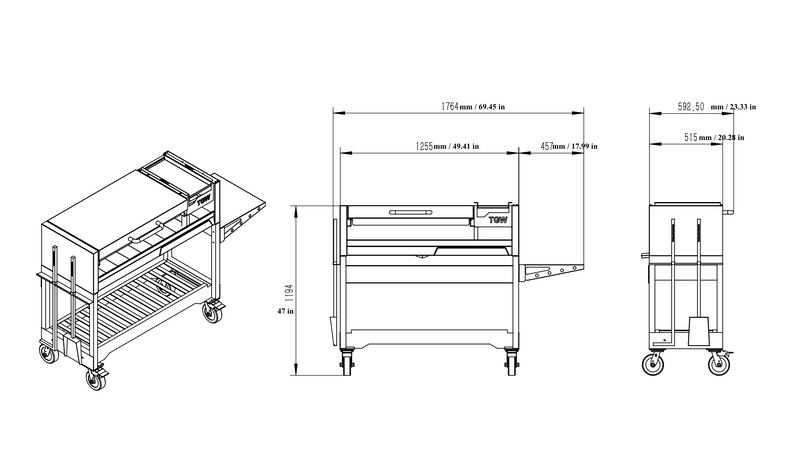 Tagwood BBQ Argentine  Wood Fire & Charcoal Gaucho Grill | BBQ18SS