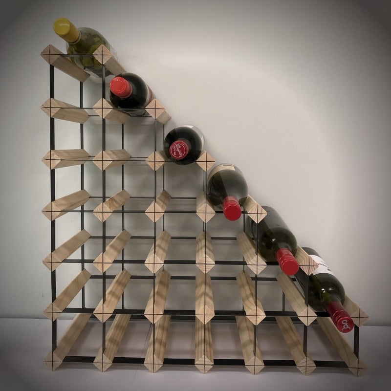 KingsBottle Sloped Timber Wine Rack WRTS06N