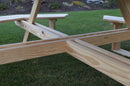 A&L Furniture Co. 54" Amish-Made Octagonal Cedar Walk-In Picnic Tables AL280C