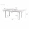 NovaSolo Halifax Dining Extension Table White T766