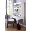 NovaSolo Provence Secretary Desk with Hutch White T771