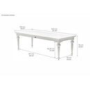 NovaSolo Provence 94" Dining Table White T784