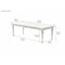 NovaSolo Provence 94" Dining Table White T784