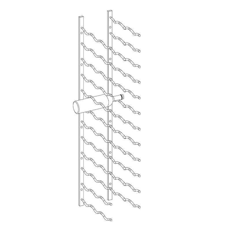 KingsBottle Wall Mounted Metal Wine Racks C-Type WMRC-01D09B