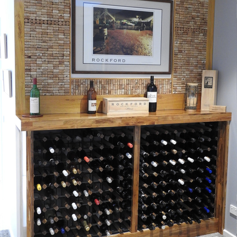 KingsBottle 25 Bottle Diamond Cube Wine Rack WCD25B15T