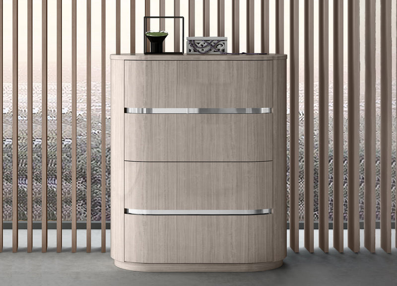 Whiteline Modern Living Waves Chest of Drawers CD1753