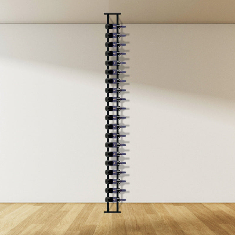 KingsBottle Floor-To-Ceiling Mounted Wine Rack | One-Sided FTC2540S-21