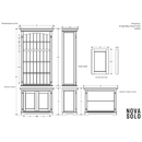 NovaSolo Provence Single-Bay Hutch Unit in Classic White CA638