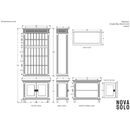 NovaSolo Skansen Single-Bay Hutch Unit in Classic White CA642