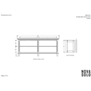 NovaSolo Skansen Double-Bay Hutch Unit in Classic White CA643