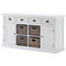 NovaSolo Halifax Buffet with 4 Baskets White B189