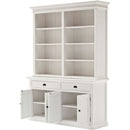 NovaSolo Halifax Hutch Bookcase Unit White BCA599