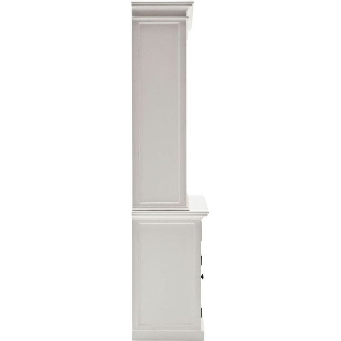 NovaSolo Halifax Hutch Bookcase Unit White BCA599