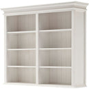 NovaSolo Halifax Hutch Bookcase Unit White BCA599