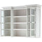 NovaSolo Halifax Library Hutch with Basket Set White BCA600