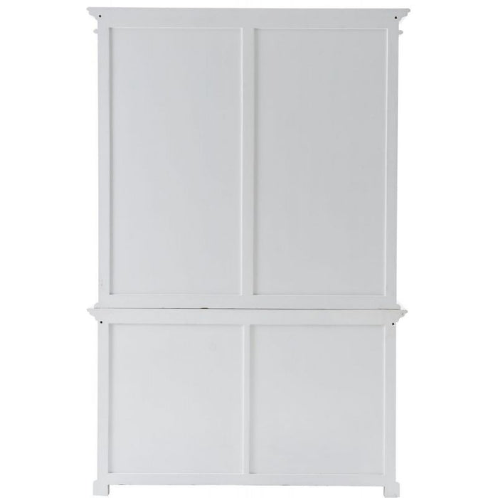 NovaSolo Halifax Buffet Hutch Unit with 6 Shelves White BCA608