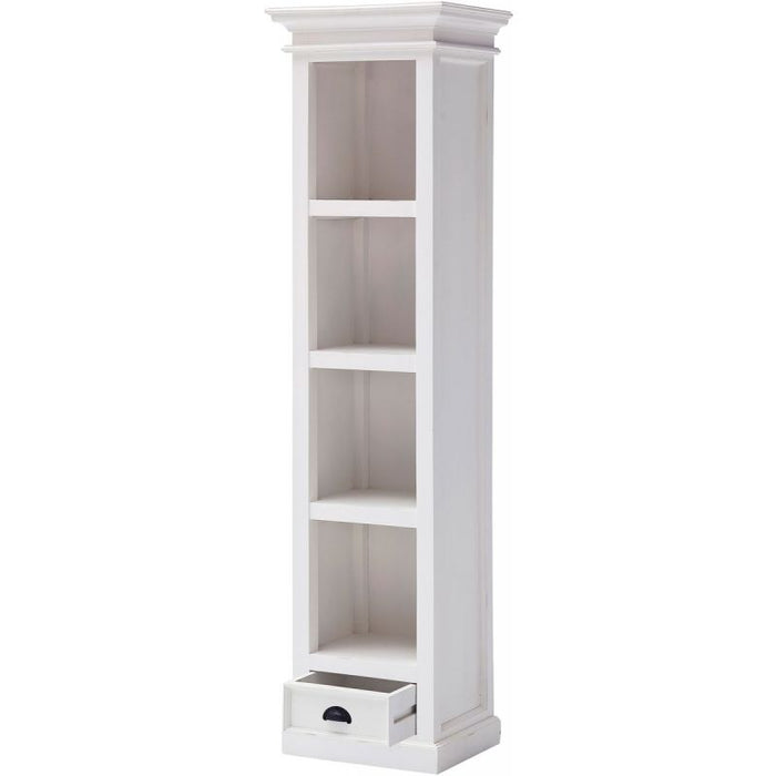 NovaSolo Halifax Bookshelf with Drawer White CA601