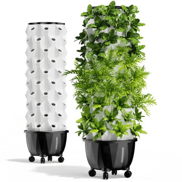 Nutraponics Pro Aeroponics Tower Garden Growing System | 48 Pot Indoor & Outdoor