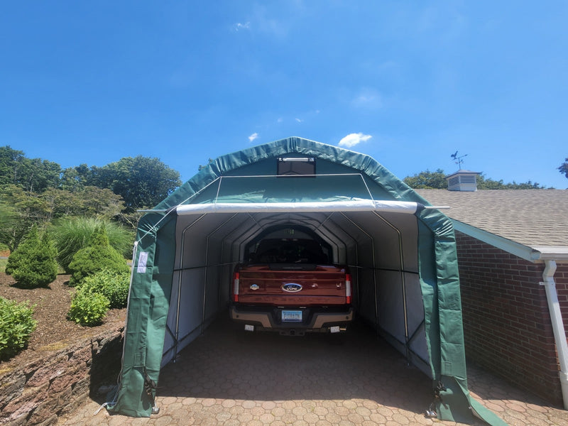 Rhino Shelters Instant Garage 12’W x 20’L x 10’H (Barn Style) PB122010B