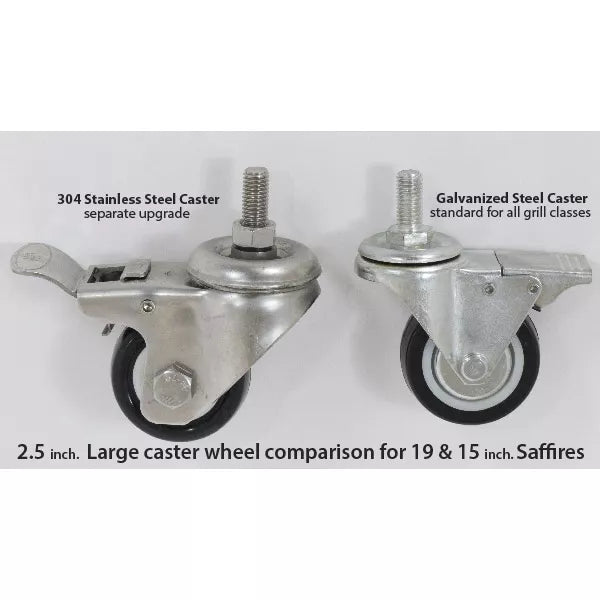 Saffire Grills 304 Stainless Steel Caster Set SGUS-RUCW