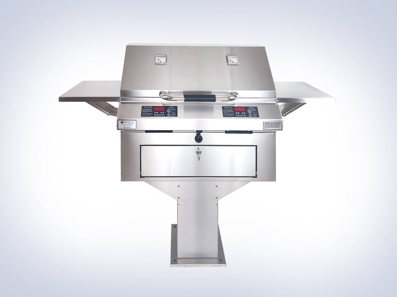 ElectriChef Ruby 32″ Dual Pedestal-Base Outdoor Electric Grill 4400-EC-448-PB-D-32