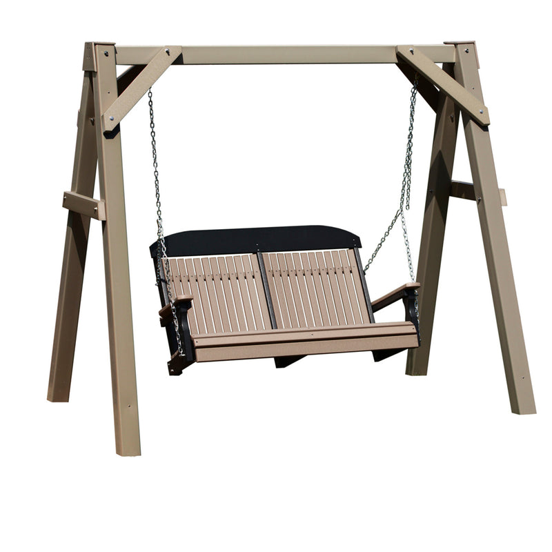 LuxCraft A-Frame Vinyl Swing Stand - Clay VAFC