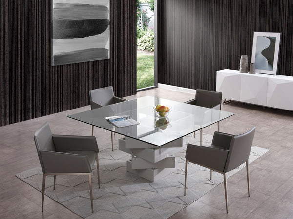 Whiteline Modern Living Carson Square Dining Table DT1402