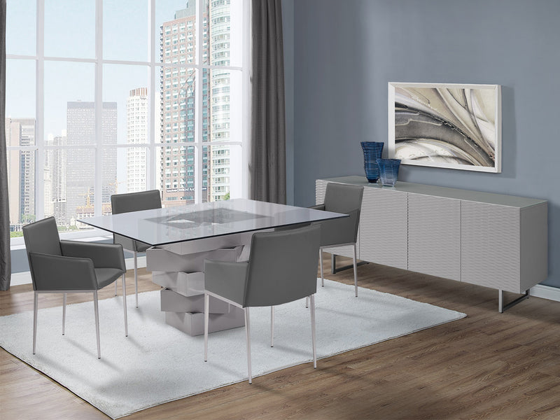 Whiteline Modern Living Carson Square Dining Table DT1402