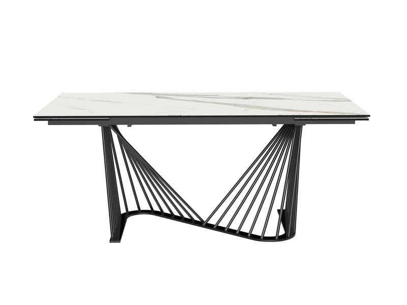 Whiteline Modern Living Roma Extendable Dining Table DT1633E