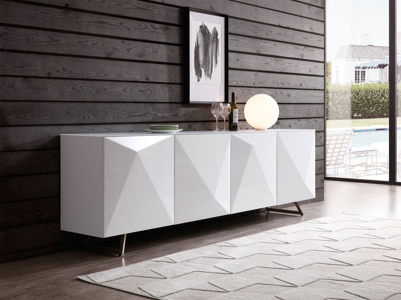 Whiteline Modern Living Samantha Buffet SB1193