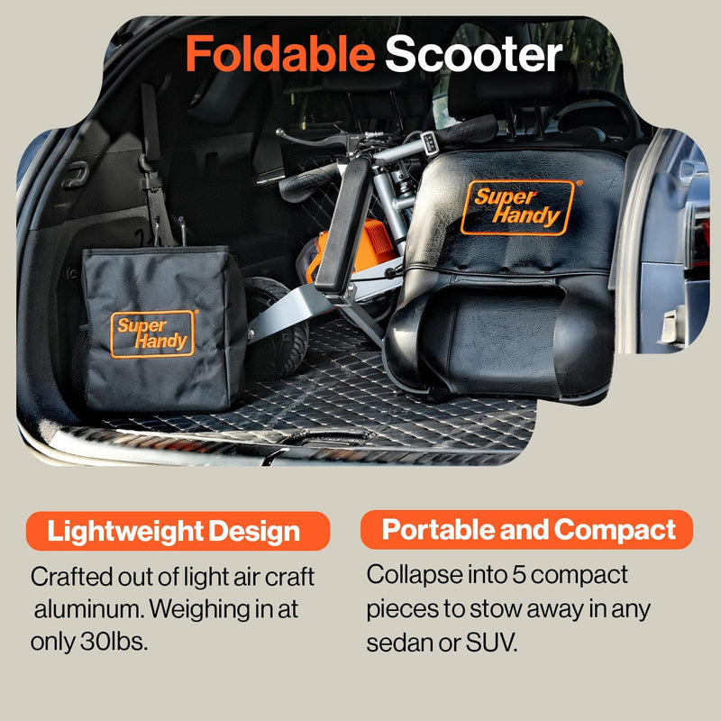 SuperHandy Passport Plus Mobility Scooter - 48V 2Ah Battery, 330Lb Max Weight GUT140