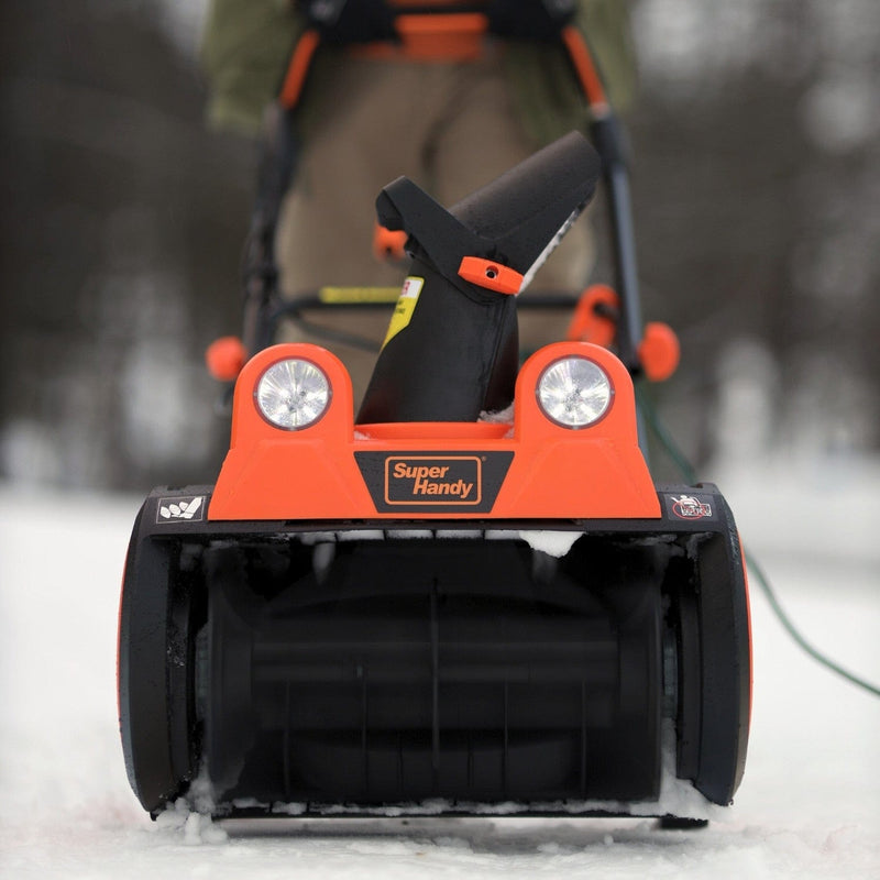 SuperHandy Walk-Behind Electric Snow Thrower - 120V Corded, 10" Clearing Depth GUT110